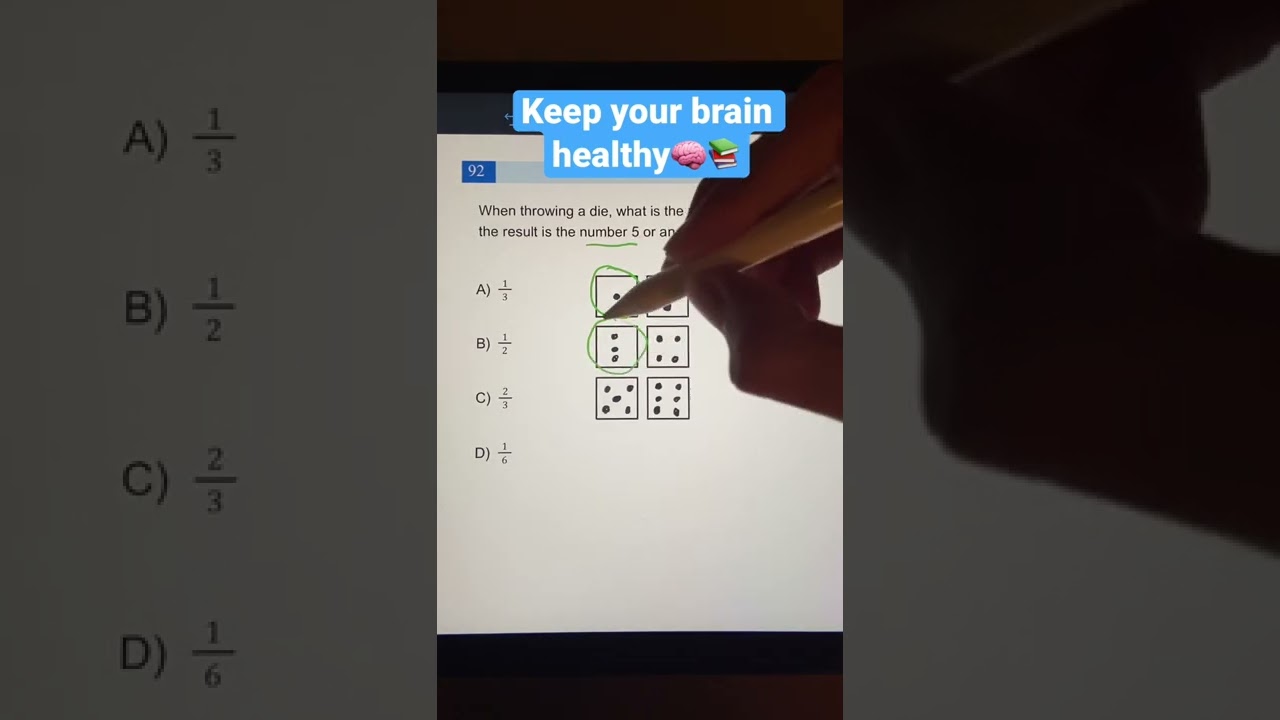 Mastering Dice Roll Probabilities 🎲 | Quick Math & Stats Practice