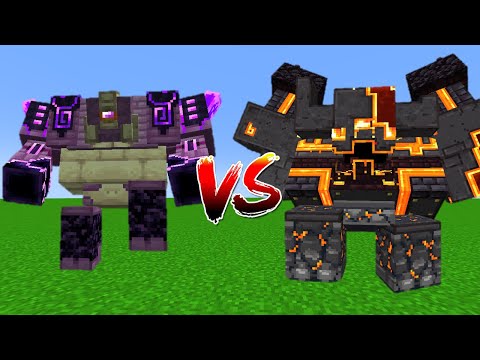 Ender Guardian Vs Netherite Monstrosity - Minecraft Mob Battle