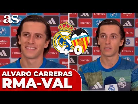 ÁLVARO CARRERAS en ZONA MIXTA tras el REAL MADRID vs VALENCIA | LALIGA EA SPORTS