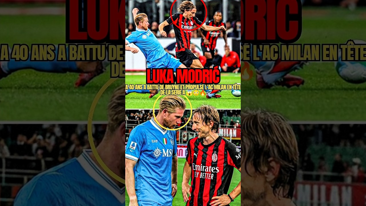 Modrić à 40 ans : la performance incroyable qui propulse l’AC Milan en tête de la Serie A ⚽