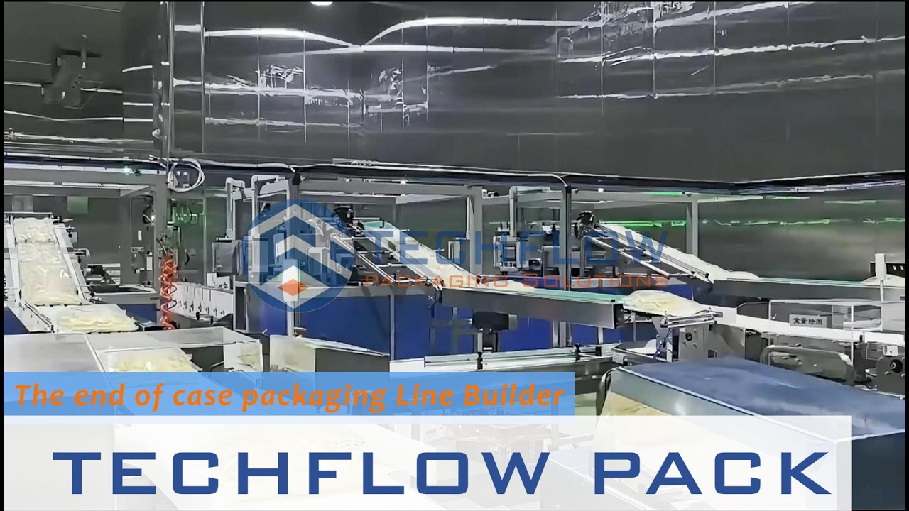 The end of case packaging line and Packaging Systems builder -Techflow Pack