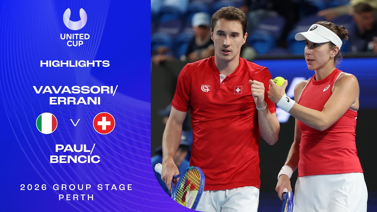 Errani/Vavassori v Bencic/Paul Highlights | United Cup 2026 Group C