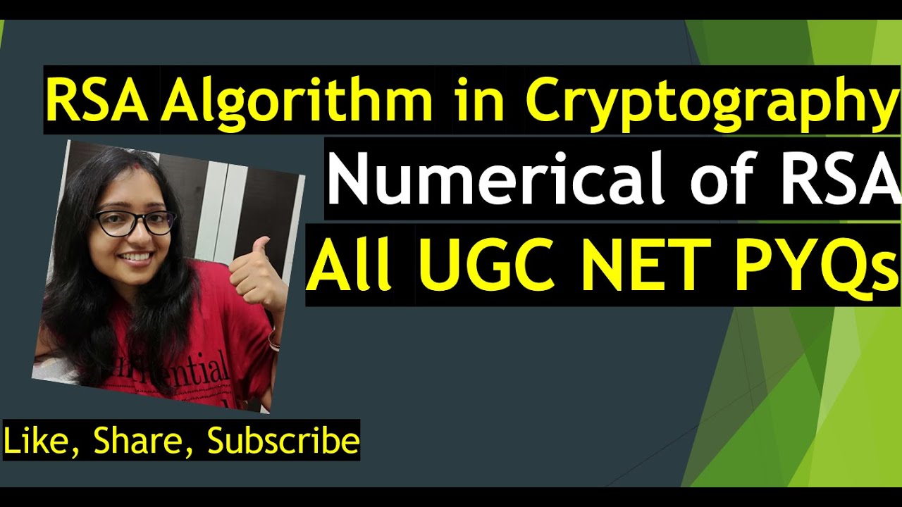 Master RSA Algorithm for Network Security: UGC NET PYQs & Quick Revision π