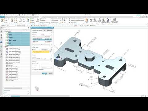 How to publish NX Technical Data Package to 3D-PDF.