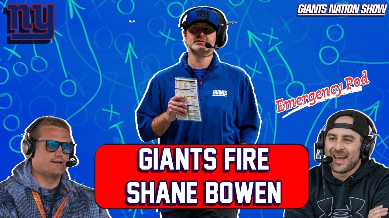 Giants Fire DC Shane Bowen 🏈