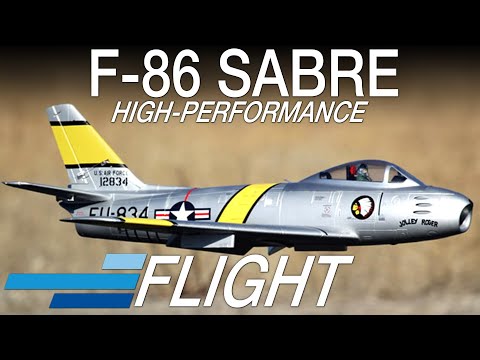Flying the Freewing F-86 Sabre High Performance 80mm EDF Jet - Motion RC