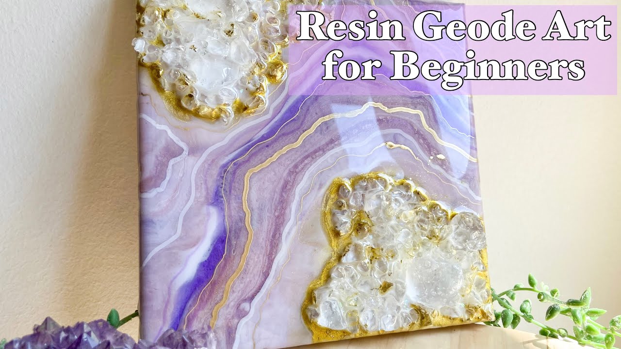 How to Make Resin Geode Art for Beginners (on Canvas)