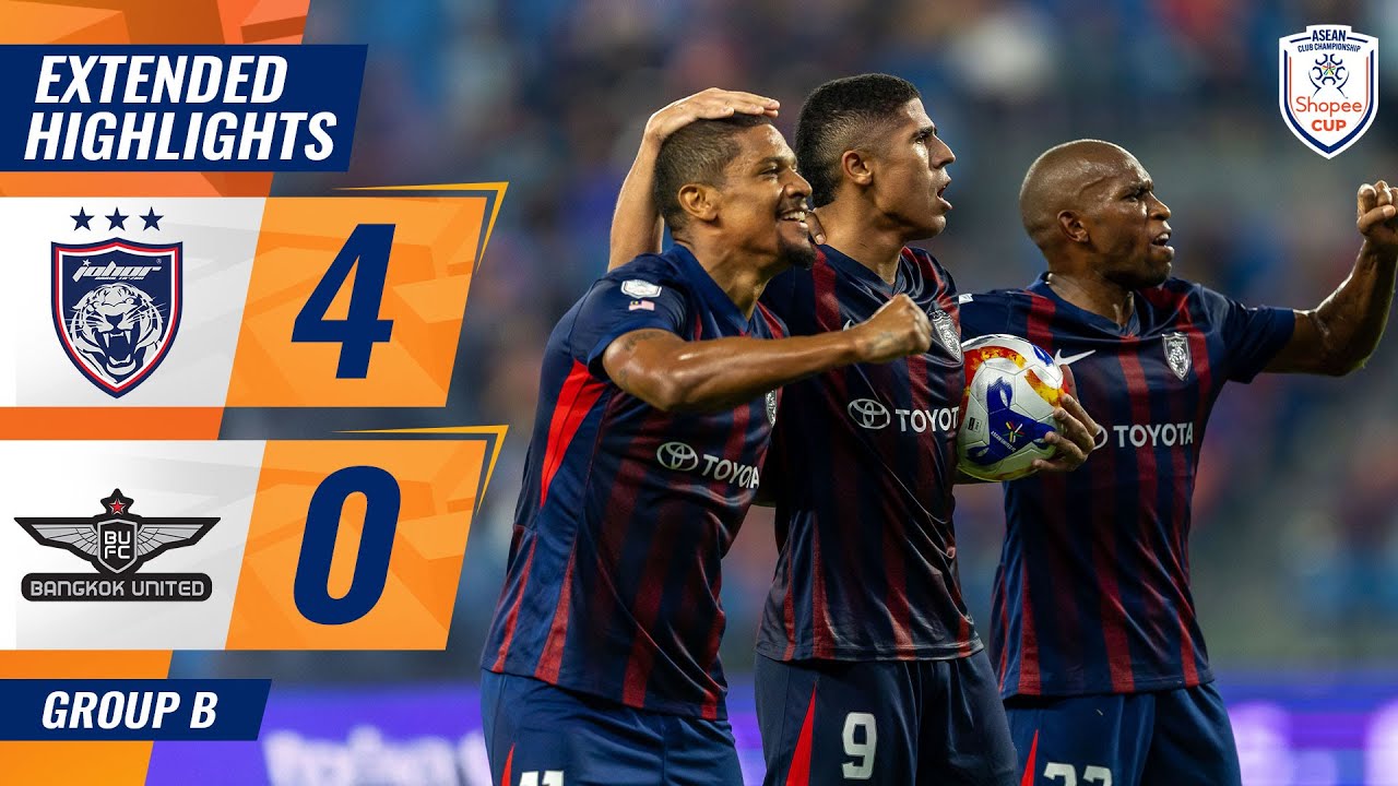 Johor Darul Ta’zim Dominates Bangkok United 4-0 ⚽