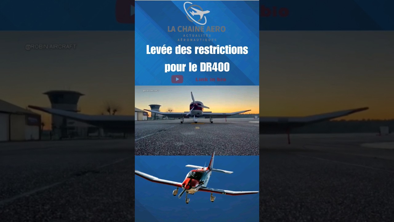 levée des restrictions de naviguabilite pour les #robin #dr400 #vfr #pilot #avgeek