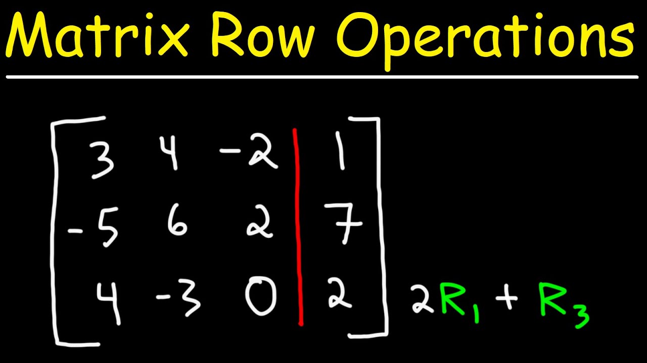 Elementary Row Operations with Matrices ๐งฎ