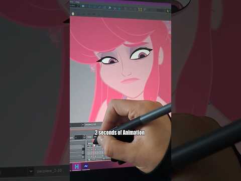 2 seconds of 2d Animation 🎥✍#shorts