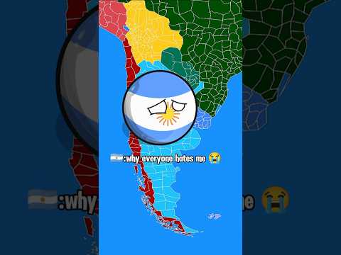 Real friends of Argentina 🇦🇷 😢 #countryballs #geography #shorts