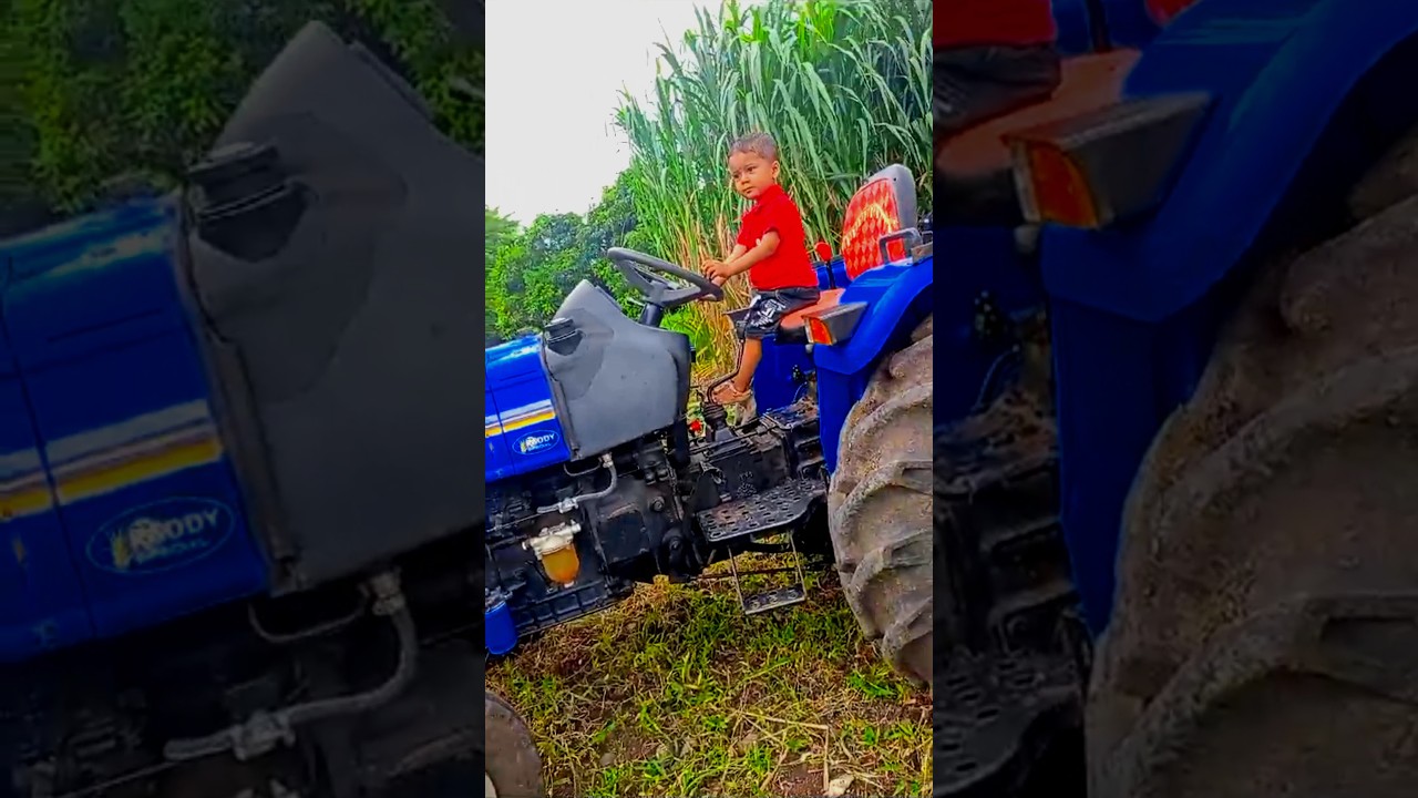 पप्पांनी ट्रॅक्टर आणला, पण काही होईना 🚜