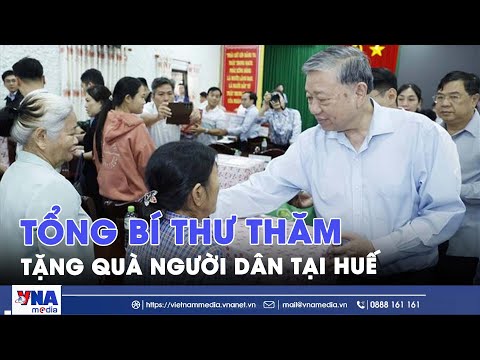 Tổng Bí thư Tô Lâm chia sẻ khó khăn với người dân bị ảnh hưởng mưa lũ tại Huế - VNAMedia