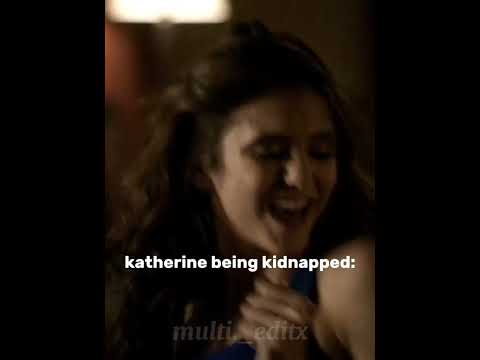 Elena being kidnapped Vs Katherine #tvd #thevampirediaries #elenagilbert #shorts #katherinepierce