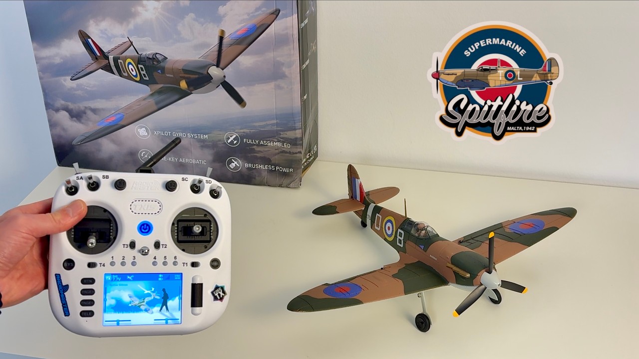 RC Spitfire Warbird 🛩️ Amazing Unboxing & Maiden Flight Highlights