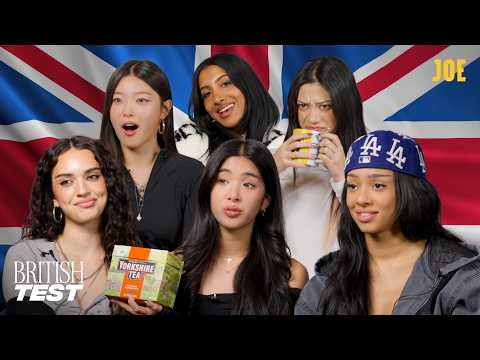 KATSEYE Hilariously Take On The British Test Trying Sausage Rolls, Tea Making & More