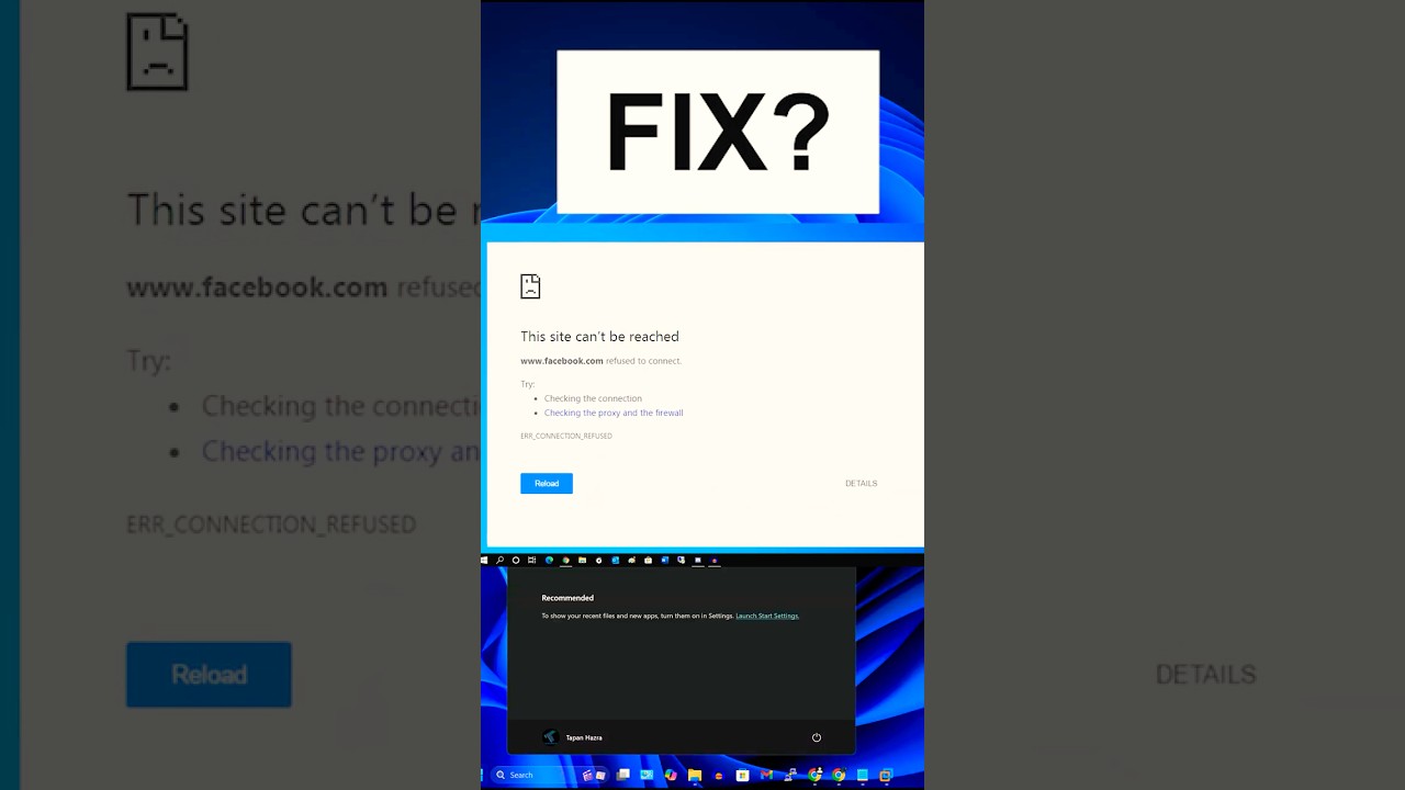 Resolving 'Site Can't Be Reached' Error on Windows 10