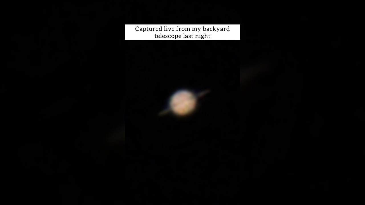 See Saturn in Real Time – August 2025 ✨
