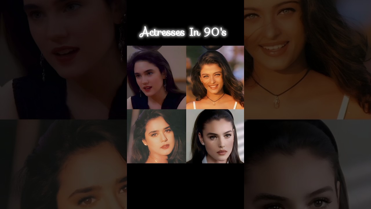 Top 90s Actresses 🌟 #JenniferConnelly #Aishwarya