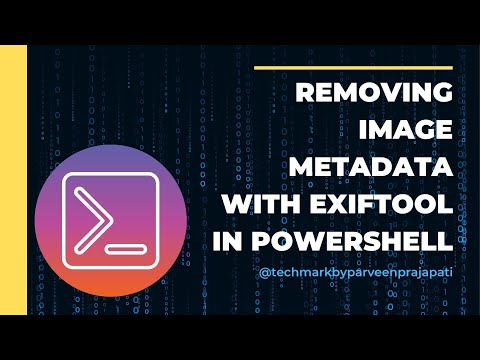 Removing Image Metadata with ExifTool in PowerShell