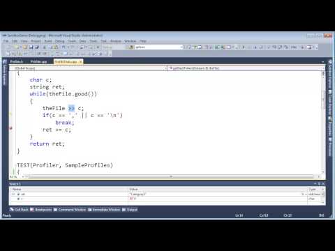 Debugging the Profiler Tests: Whitespace