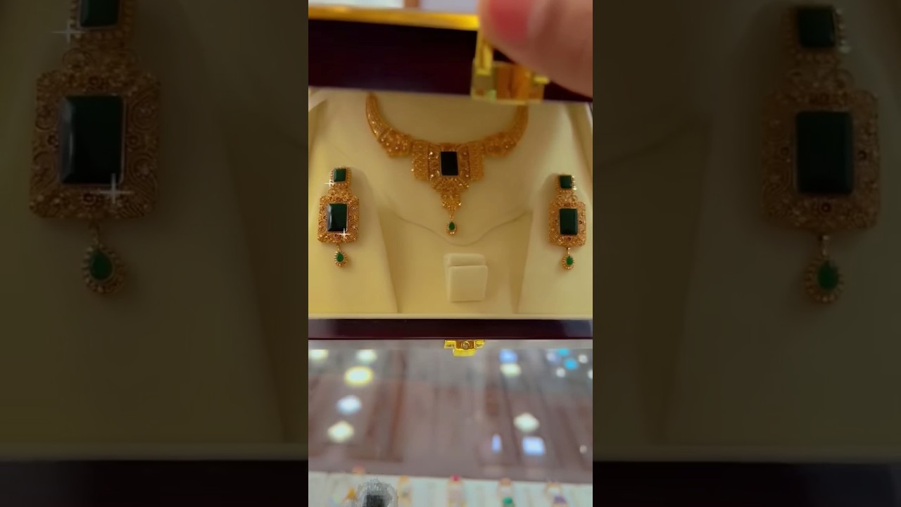 Elegant Gold Necklace Set Design ✨