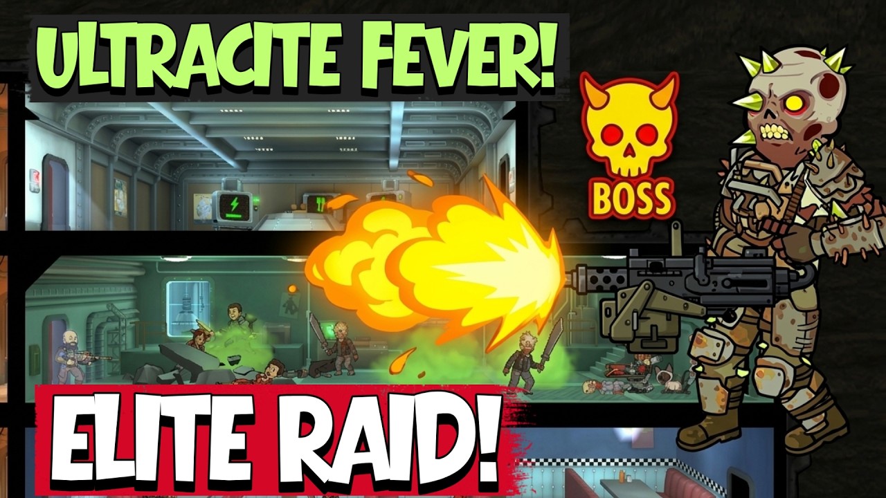 Massive Raid vs a Boss Scorched! | Fallout Shelter Ultracite Fever