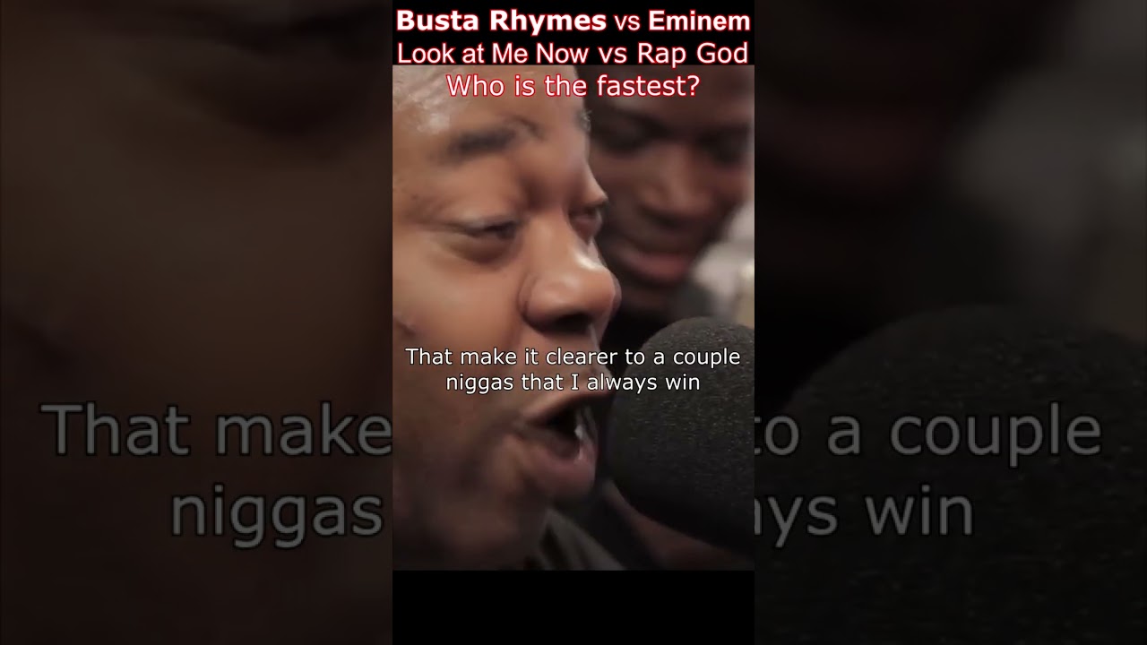 Eminem vs Busta Rhymes: Fastest Rapper Showdown 🥵