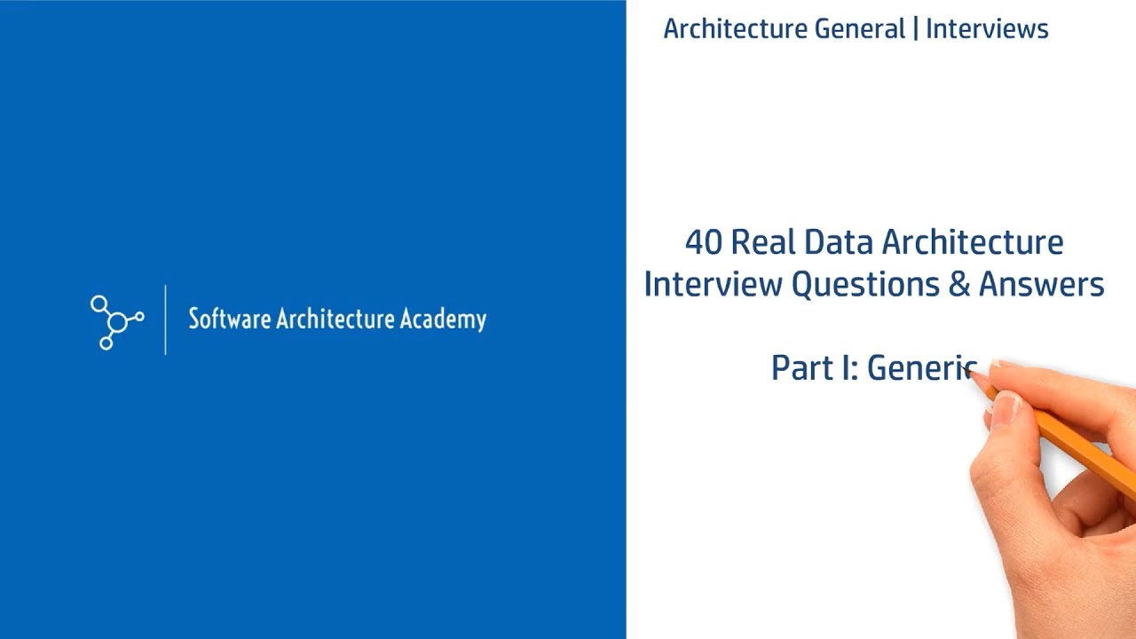 40 Real Data Architect Interview Questions & Answers – Part I