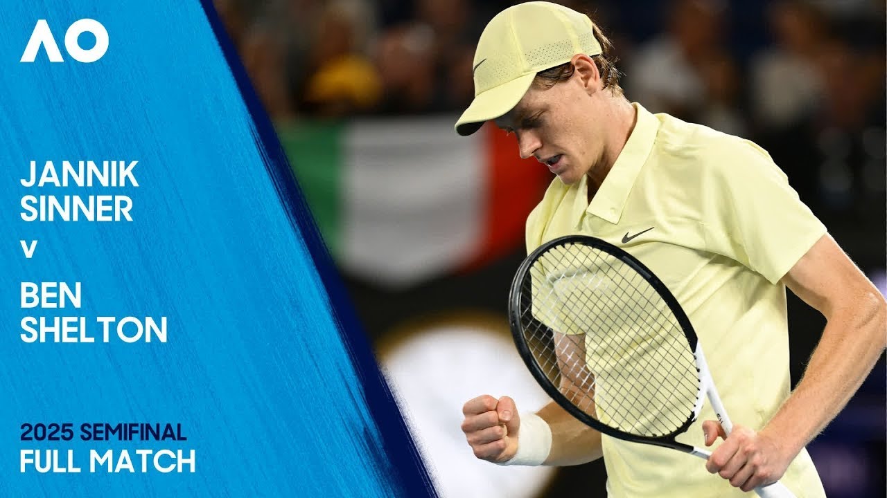 Australian Open 2025 Semifinal: Sinner vs Shelton – Full Match Replay 🎾