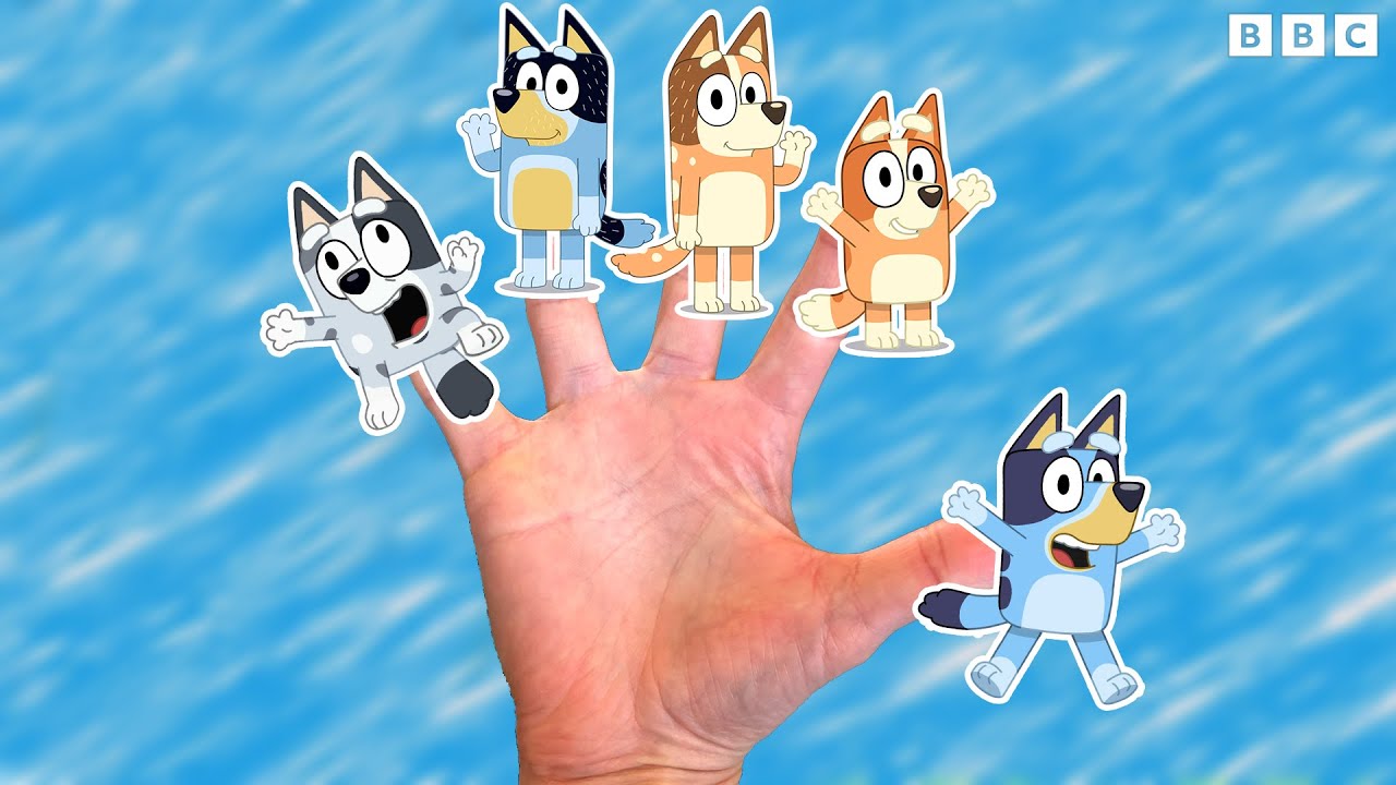 Bluey Finger Family Song | CBeebies 🐾 Fun for Kids!