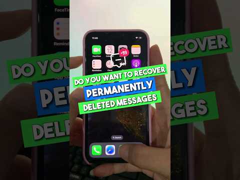 Recover Permanently Deleted Messages | Data Recovery #iphone #datarecover #deletedmessages