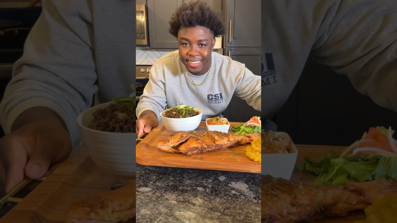 Delicious Haitian Fried Red Snapper 🍽️