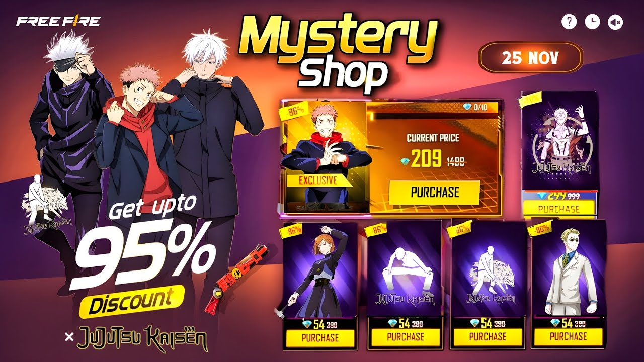 FF x Jujutsu Kaisen Mystery Shop Event 🎉