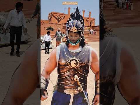 Bahubali statue 🗿💪 in Bahubali Movie set #bahubali99 #ramojifilmcity #shorts