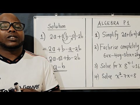 Common Algebra Exam Questions Paper 1