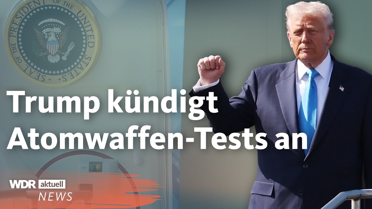 US-Präsident Trump kündigt sofortige Rückkehr zu Atomwaffentests an ⚠️