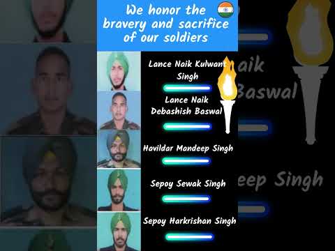Remembering the Brave Martyrs of Poonch Terror Attack Army Releases Names | Tribute Video #shorts
