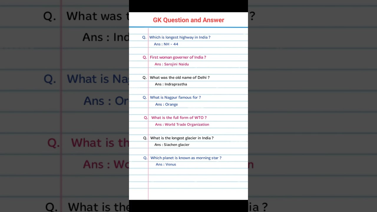 Ultimate GK Questions & Answers to Boost Your General Knowledge 🌟