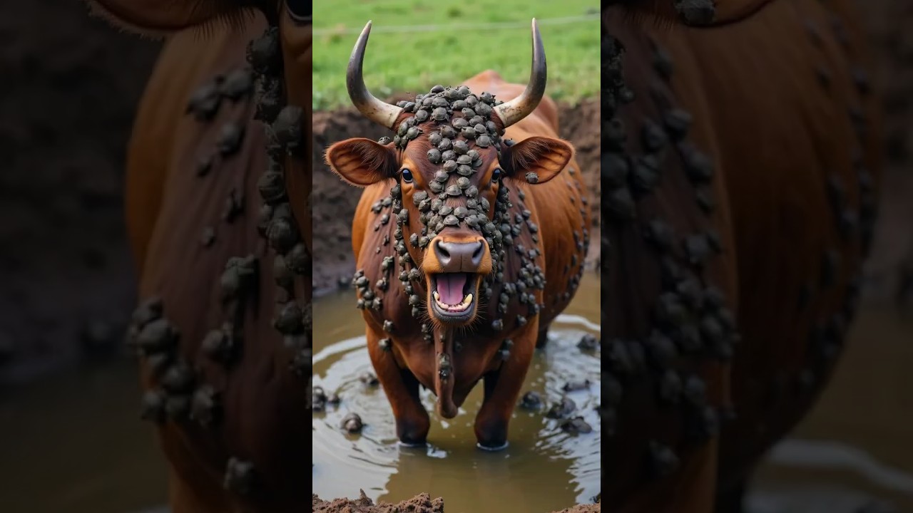 Cow Covered in Frogs Rescued by Animal Lovers 🐸