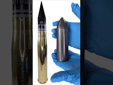 PATTON TANK GUN AMMO! 90mm M332A1 Hyper-Velocity Armor-Piercing TUNGSTEN PENETRATOR #worldoftanks
