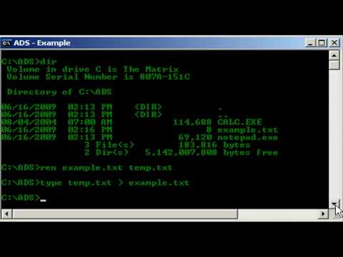 Alternate Data Streams (made by Crash Overron)