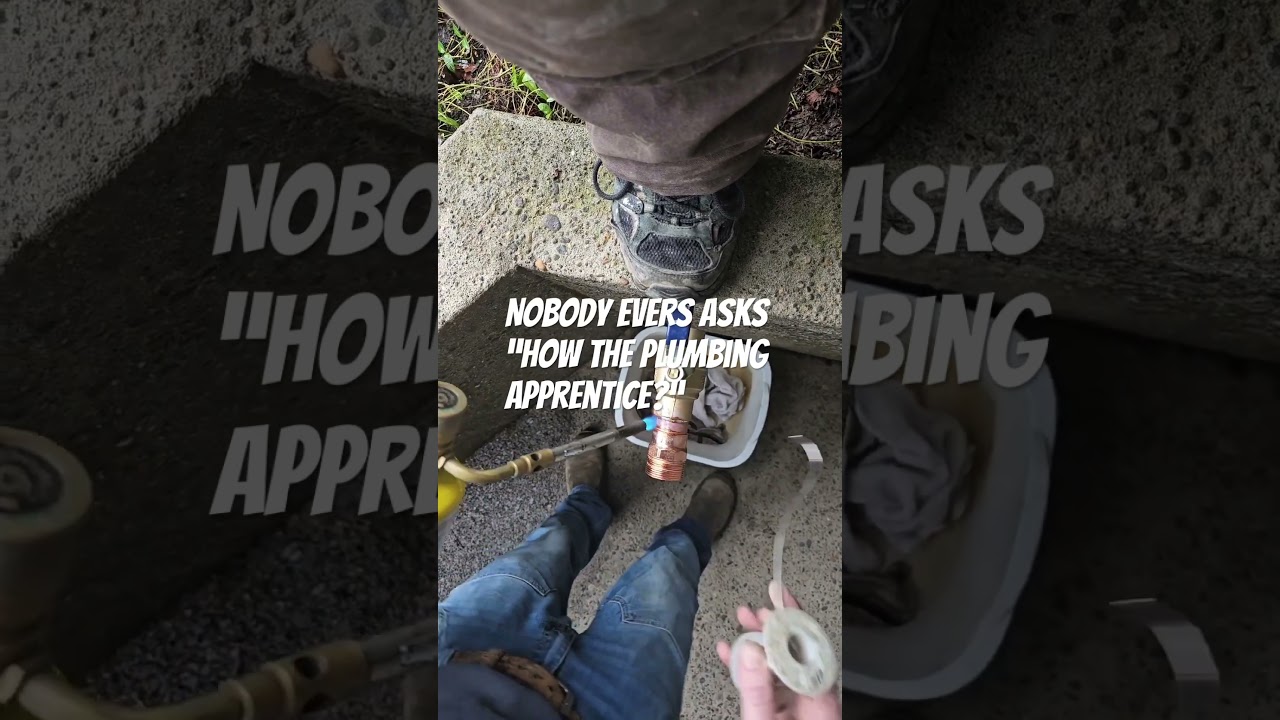 Plumbing Apprentice Journey 🚰