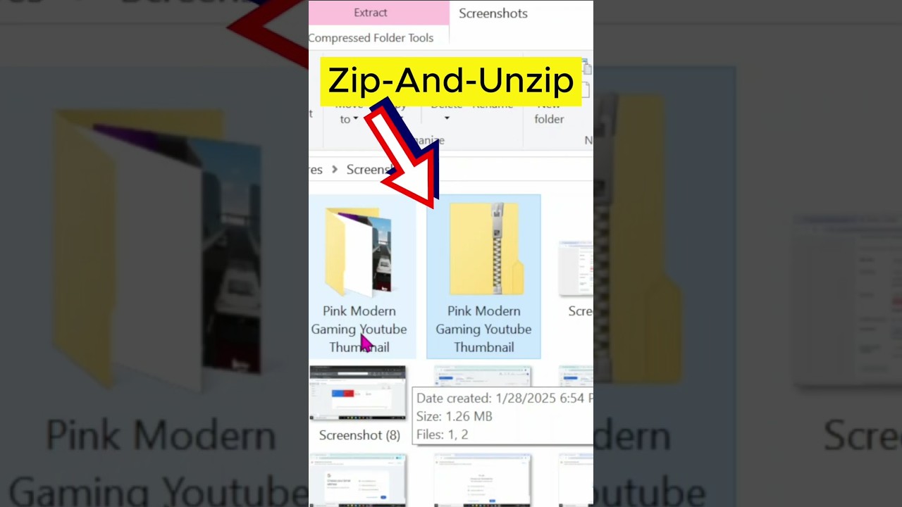 How to Zip and Unzip Files in Bangla | HMSolutions #Shorts