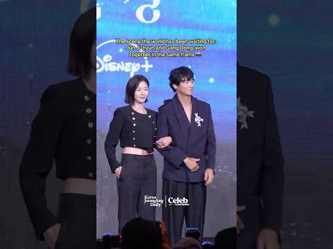 Jun Ji-hyun and Gang Dong-won at the press conference for the drama #Tempest ❤️ #kdrama