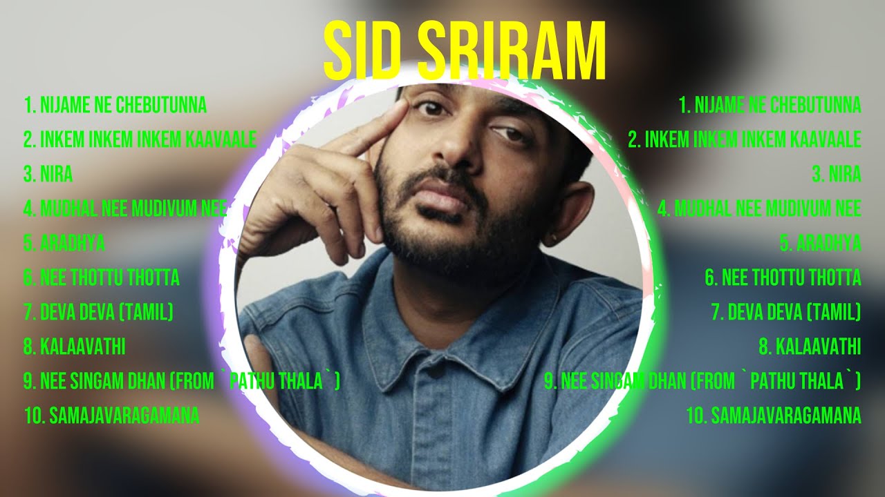 Sid Sriram's 80s Greatest Hits 🎶