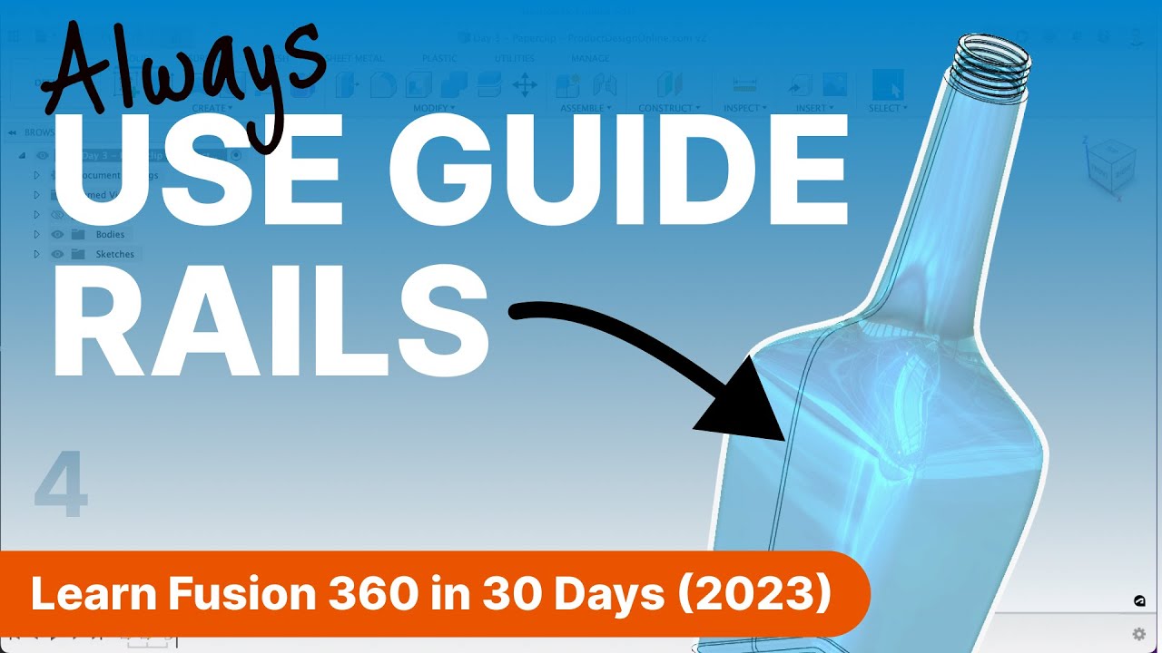 Day 4 of Learn Fusion 360 in 30 Days for Complete Beginners! - 2023 EDITION