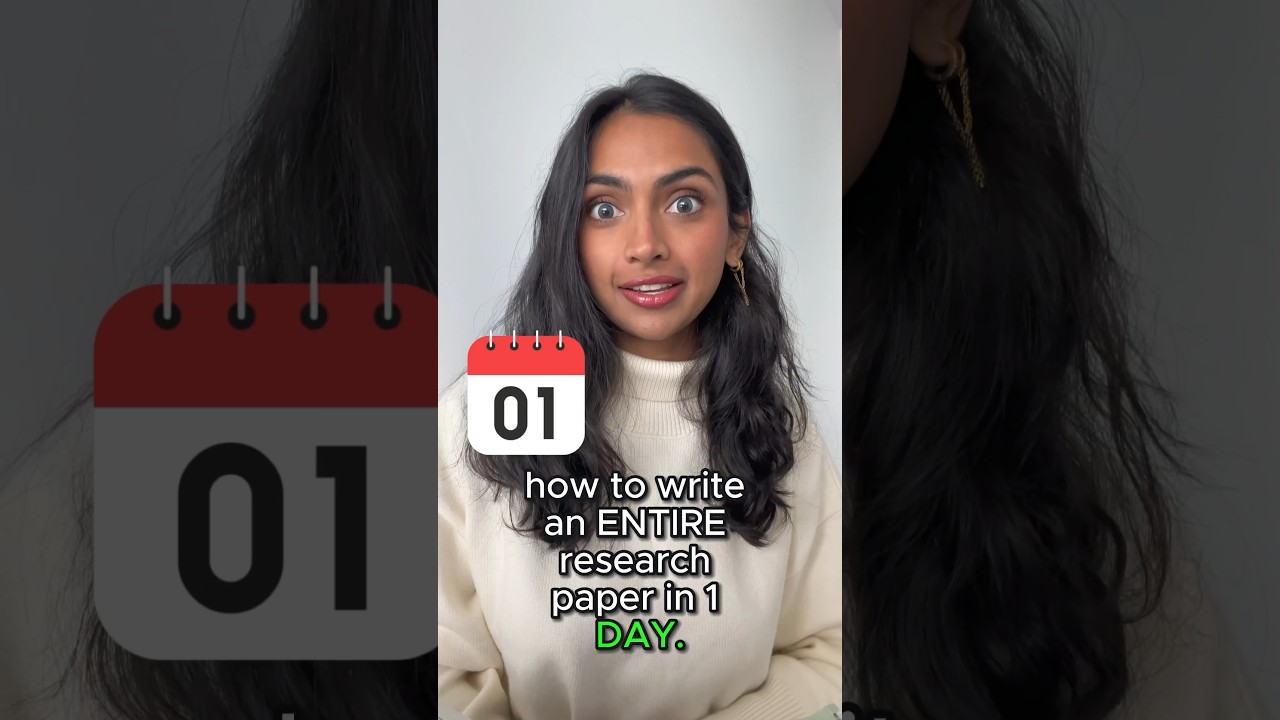 Write a Research Paper in 1 Day 📝