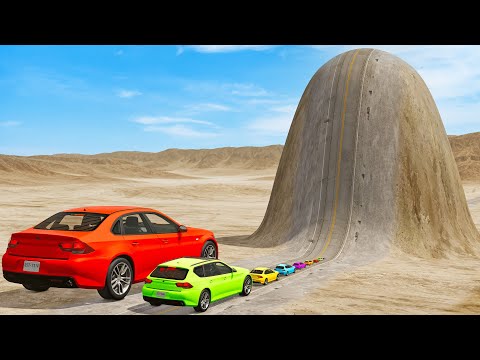 Small to Giant Cars vs Giant Bulge - BeamNG.drive
